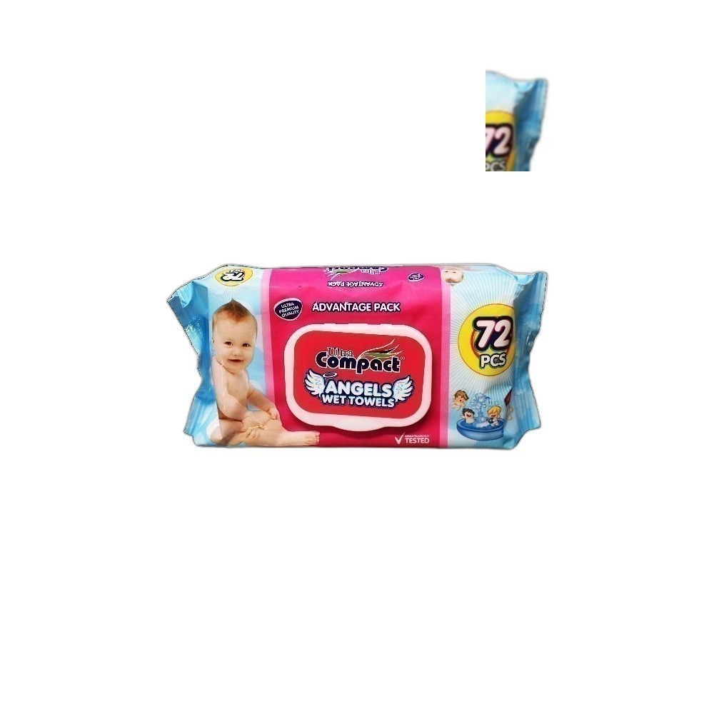 Wipes Ultra Compact 72Pcs De Bebé Mix-Angels