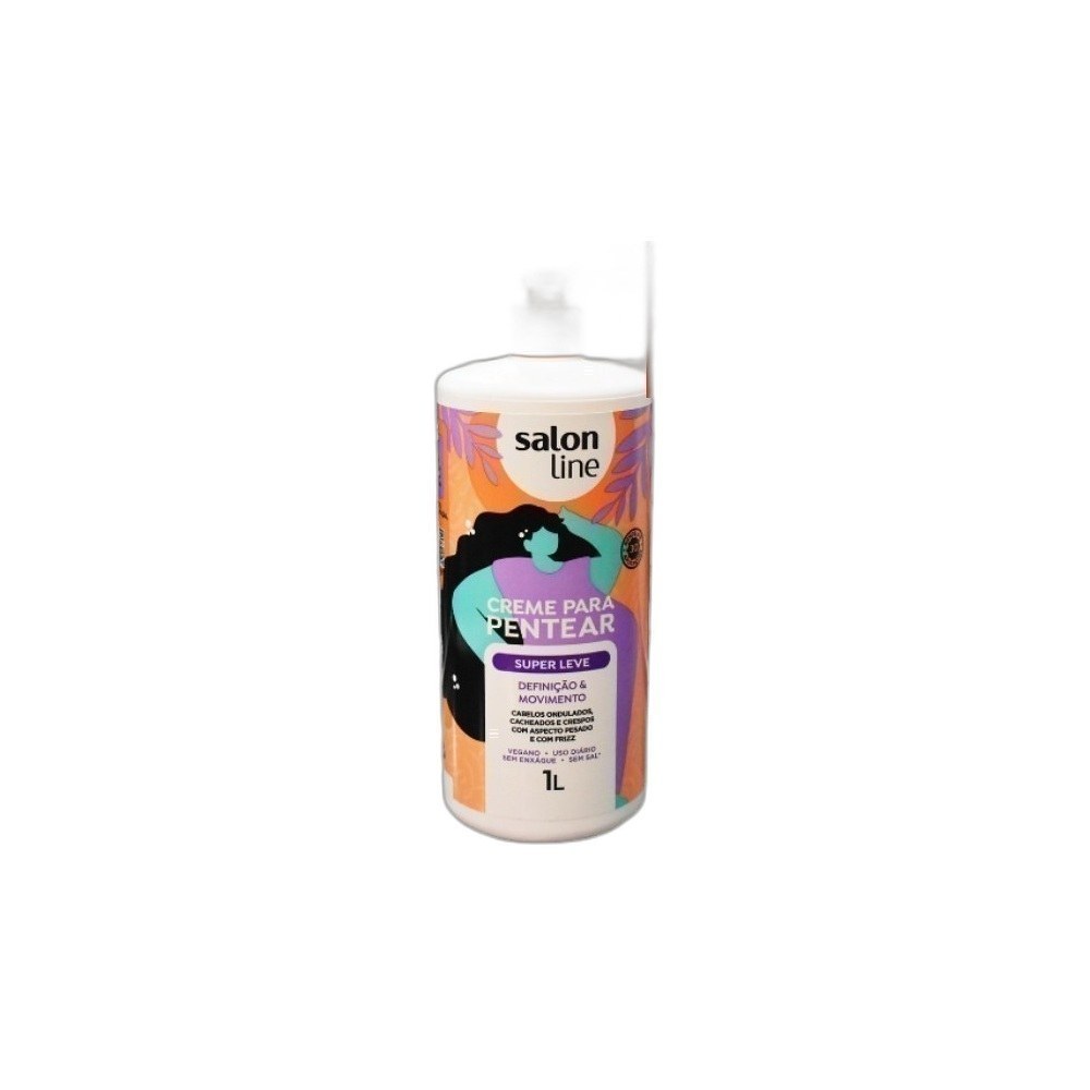 Creme Salon Line 1kg/1L De Pentear Mix-Definicao & Movimento
