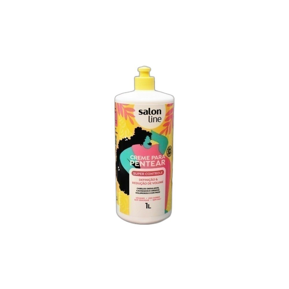 Creme Salon Line 1kg/1L De Pentear Mix-Definicao & Reducao De Volume