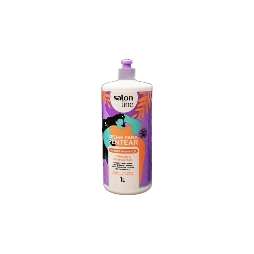 Creme Salon Line 1kg/1L De Pentear Mix-Difinicao & Desembaracao