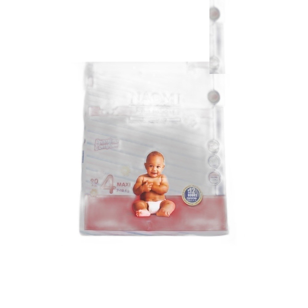 Fraldas Naomi Para Bebe Jumbo L 90un 7-18kg Mini