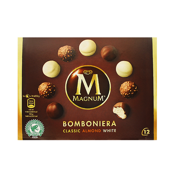 Magnum Bomboneira Classic Almond White 104g