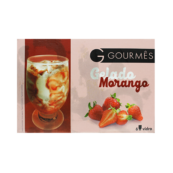 Gourmes Gelado De Morango Vidro 1290ml