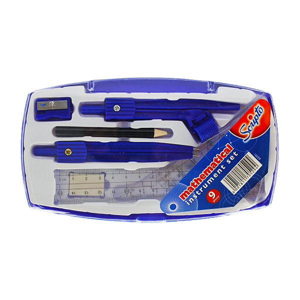 Scripto Mathematical Instrument Set 9Pcs