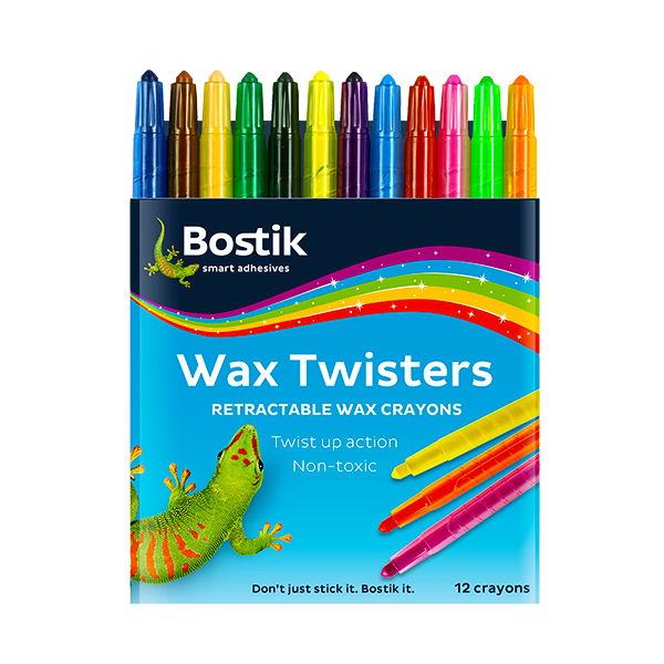 Bostik Wax Twisters Crayons 12S