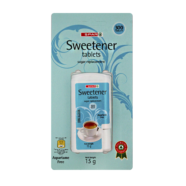 Spar Sweetener Tablets Sugar 15g