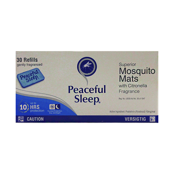 Peaceful Sleep Mosquito Mats Refill 30S