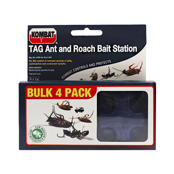 Kombat Tag And Roach Bait Station 4X1Gr