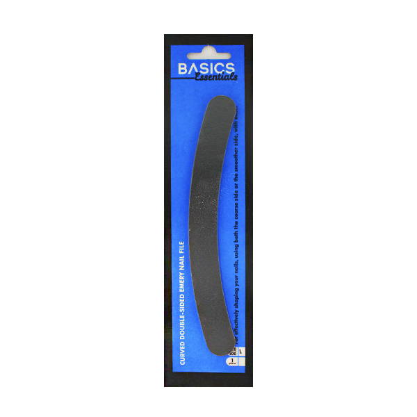 Basics Curved Double Sided Emery Nail File