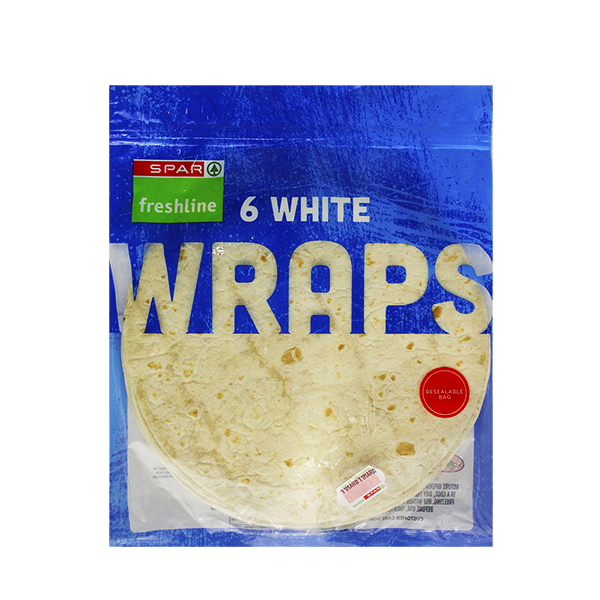 Spar Freshline White Wraps 6S