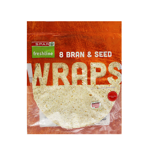 Spar Freshline Bran& Seed Wraps 8S