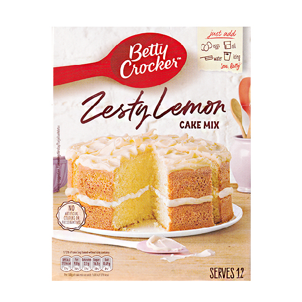 Betty Crocker Zesty Lemon Cake Mix 425g