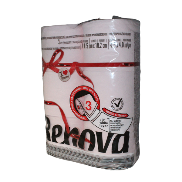 Renova Papel Higienico Red Label Maxi Rose 6S