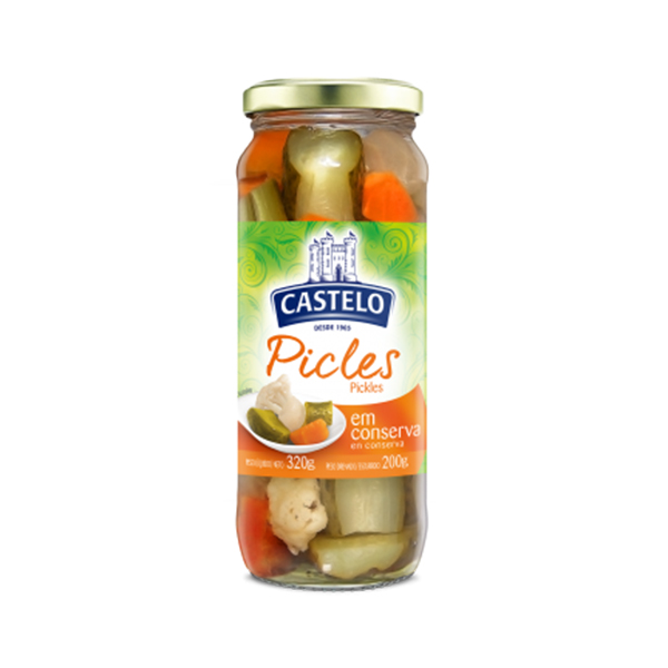 Castelo Pickles Em Conserva 320Gr