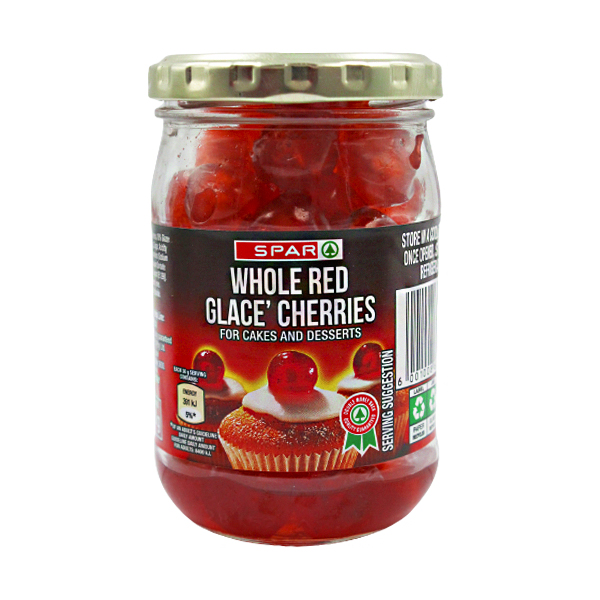 Spar Whole Red Glace Cherries 200g