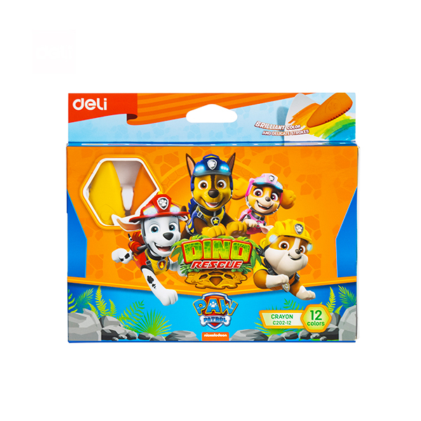 Deli Dino Rescue Paw Patrol 12Pcs Crayon C202-12