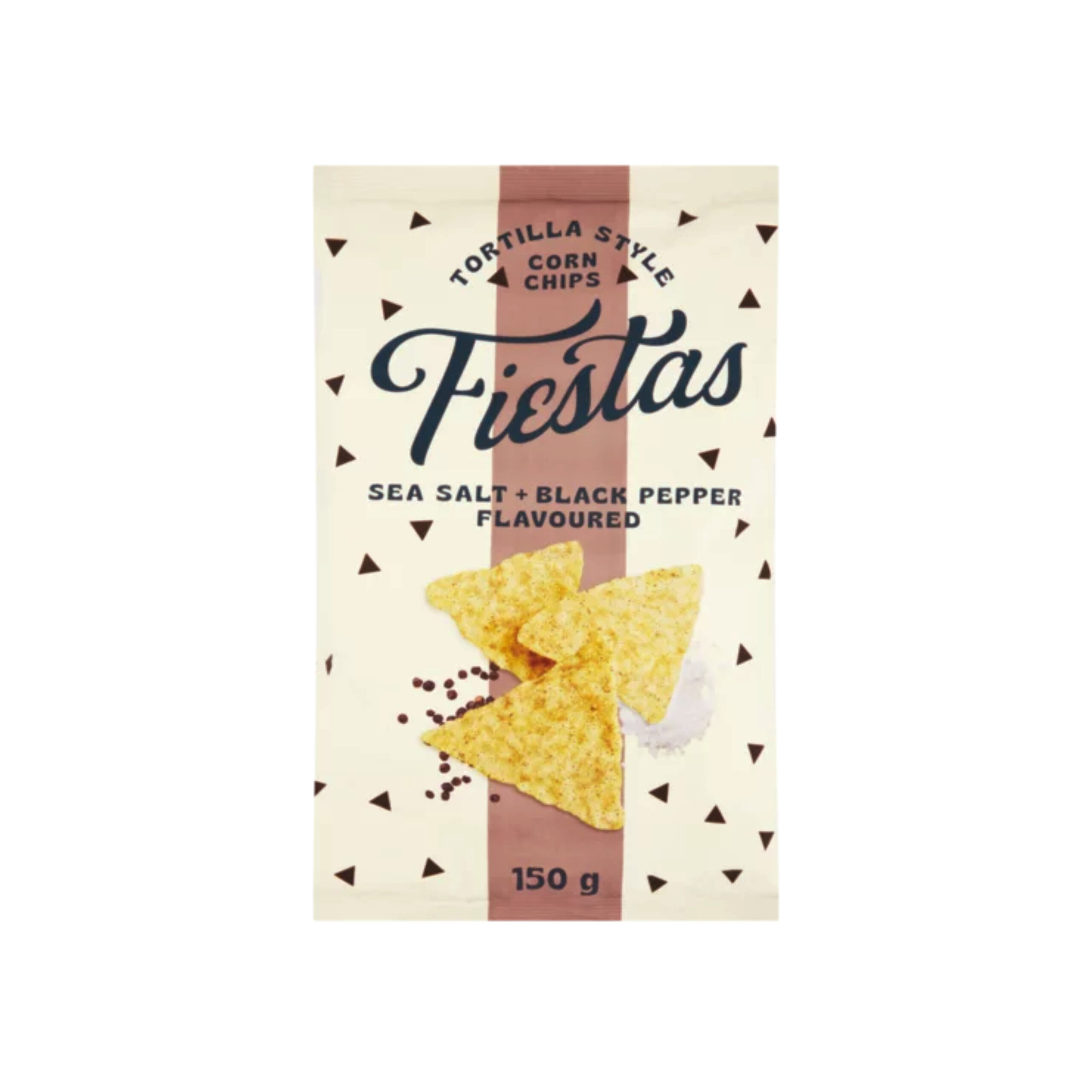 Fiestas Sea Salt & Black Pepper Corn Chips 150g