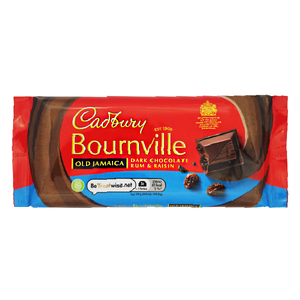 Cadbury Bournville Dark Chocolate Rum 100g