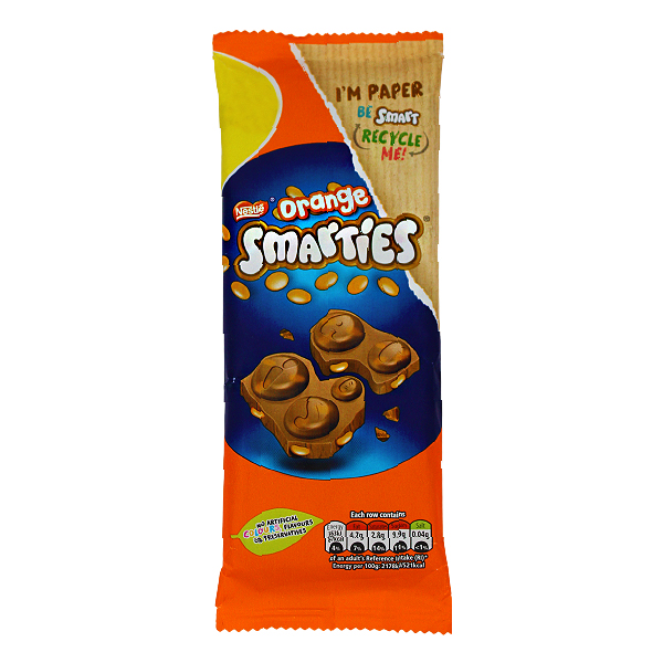 Nestle Orange Smarties Chocolate 90g