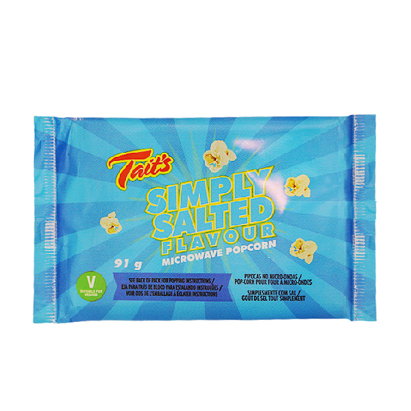 Taits Microwave Popcorn Salt Flavour 91g