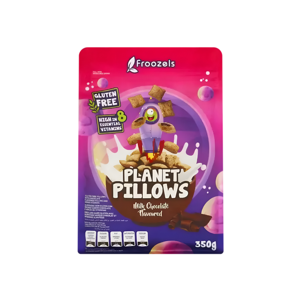 Froozels Cereal Planet Pillows Milk Chocolate 350g