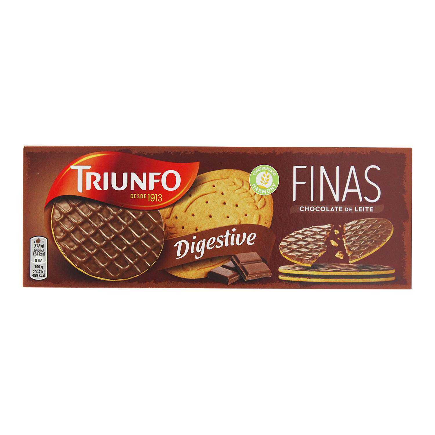 Triunfo Bolachas Digestive Finas Choco.170g