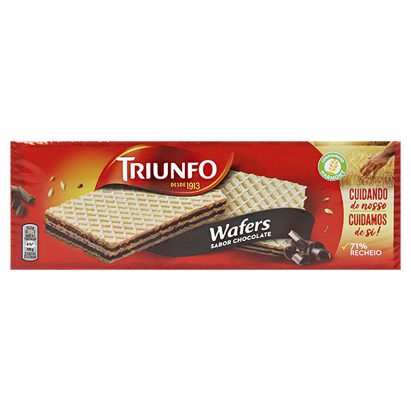 Triunfo Bolachas Wafer De Chocolate 146g