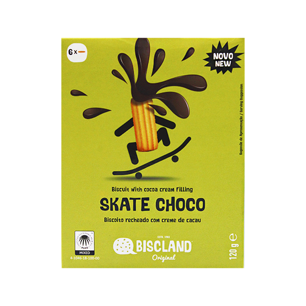 Skate Choco Biscuit With Cocoa Cream 120g