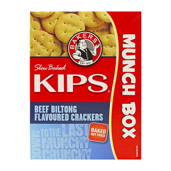 Bakers Kips Beef Biltong Flv.crackers 200g