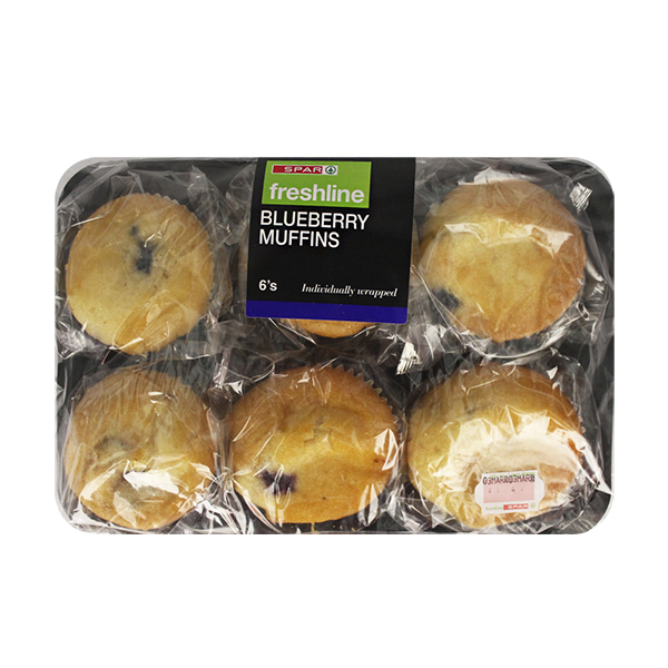 Spar Freshline Blueberry Muffins 6S