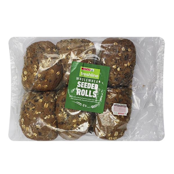 Spar Freshline Wholewheat Seeded Rolls 6S