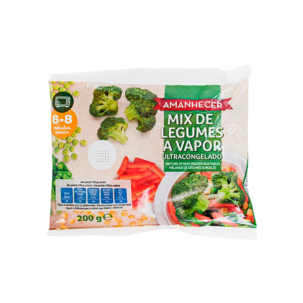 Amanhecer Mix De Legumes A Vapor 200g