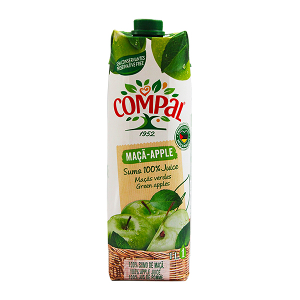 Sumo Compal 1L 100%/Nectar/Vital Mix-Maçã Apple