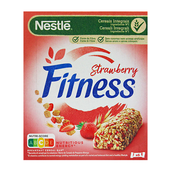 Nestle Fitness Cereal Bar Strawberry 141g