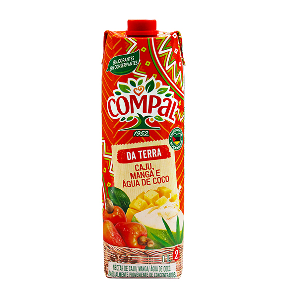 Compal Da Terra Caju Manga E Agua Coco 1L