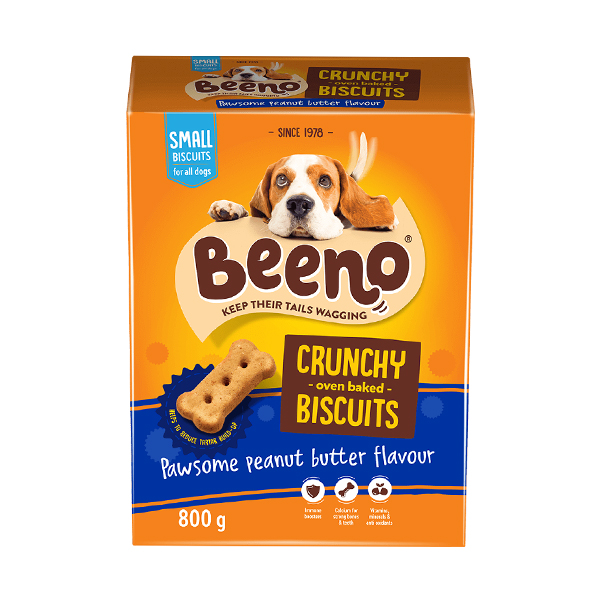 Beeno Crunch Bisc.pawsome Pean Small 800g