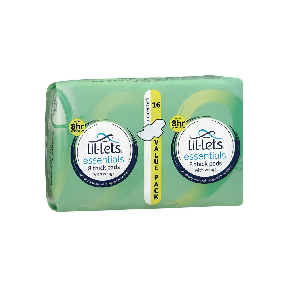 Lil Lets Essentials Pads Unscented 16S