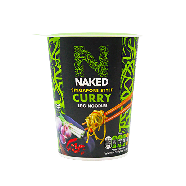 Naked Singapore Style Curry Egg Noodles 78g