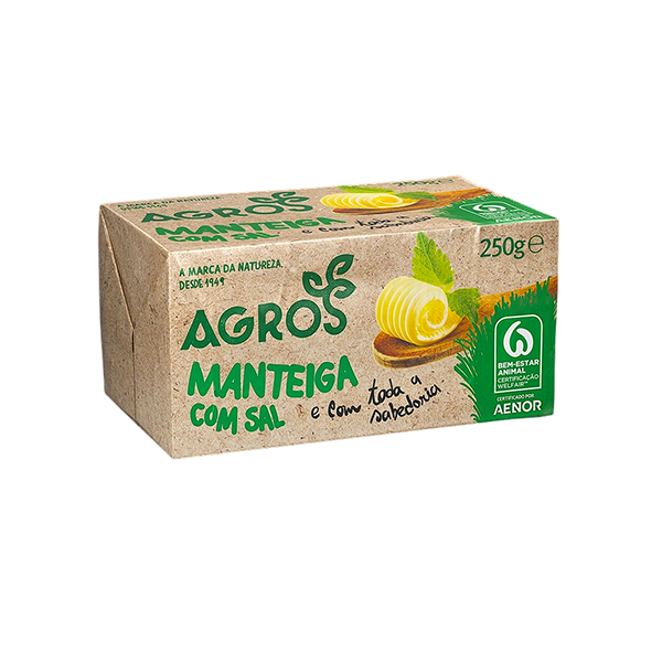 Agros Manteiga Com Sal 250g