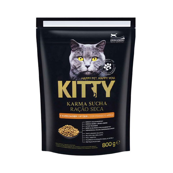 Kitty Racao Seca Para Gato Frango 800g
