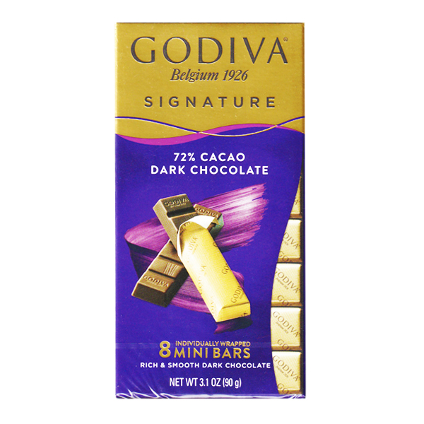 Godiva 72% Cacao Dark Chocolate 90g