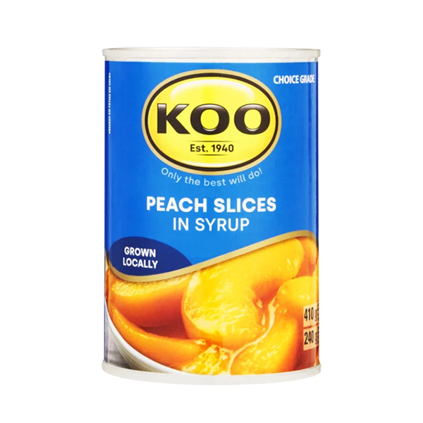 Koo Fruit Peach Slices In Syrup 410g