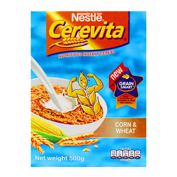 Cereais Nestle 500g Cerevita -Corn & Wheat