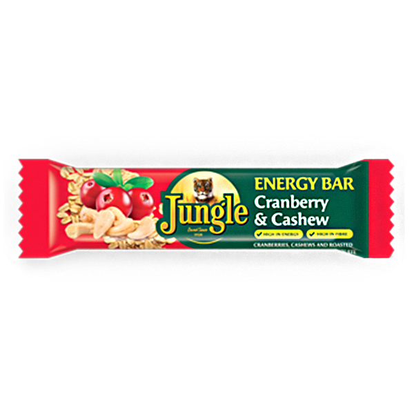 Jungle Cranberry & Cashew Energy Bar 40Gr