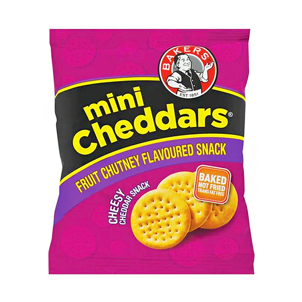Bakers Mini Cheddars Fruit Chutney Snack 33g