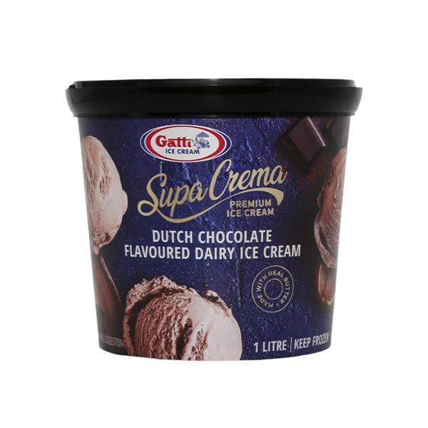 Gatti Ice Cream Supa Cream Dutch Choc 1L