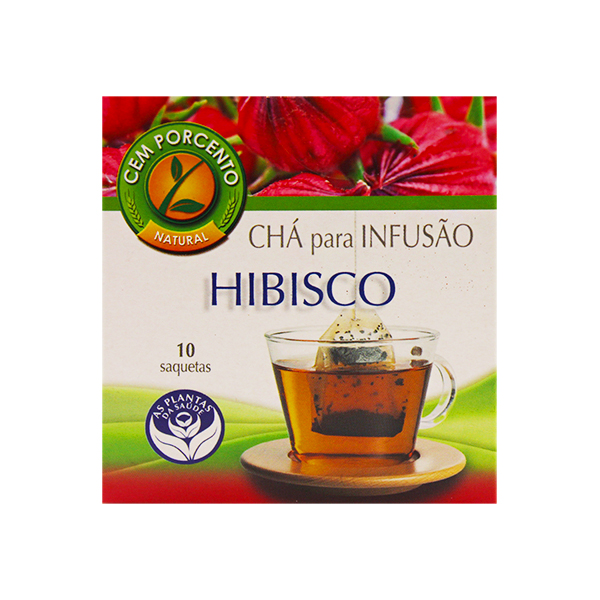 Cem Porcento Cha Infusao Hibisco 13Gr
