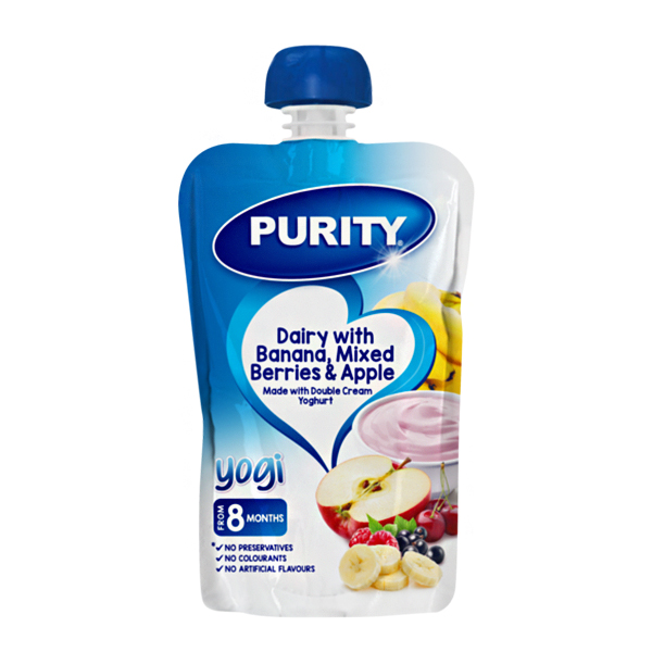 Purity Dairy With Banana Mixed Berries 110ml