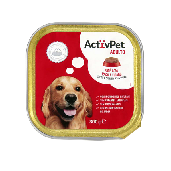 Activpet Pate Com Vaca E Figado 300g