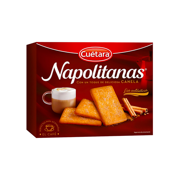 Cuetara Napolitanas Com Canela 426g